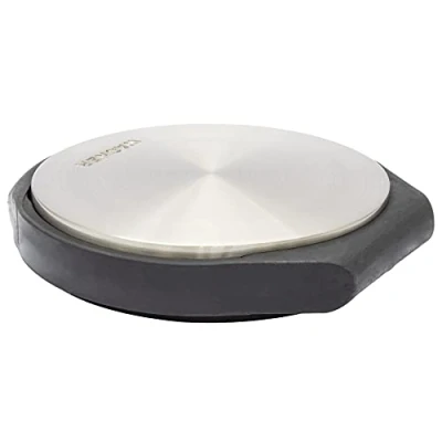 Immagine di WAGNER Fermaporta BIG DISK COLORE acciaio INOX Diametro Ø 90 x 103 17 mm I da posizionare premium in industriale e gomma termoplastica 15509004