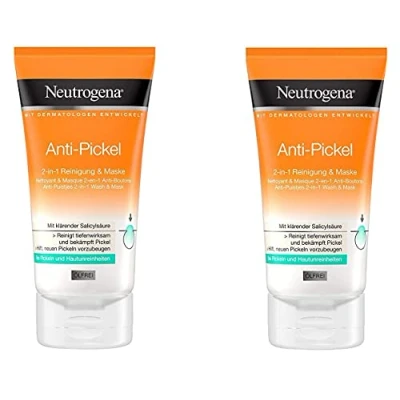 Immagine di Neutrogena Visibilmente Anti Brufoli 2 in1 pulizia maschera, 150 ML