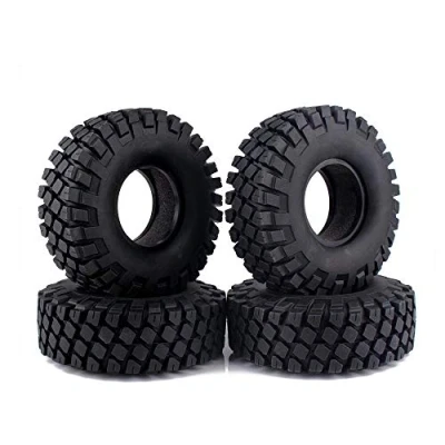 Immagine di INJORA 4PCS 1,9 Pneumatici Truck Gomma Ruota per 1:10 RC Rock Crawler Axial SCX10 90046 III AXI03007 D90 D110 TF2 Traxxas TRX 4