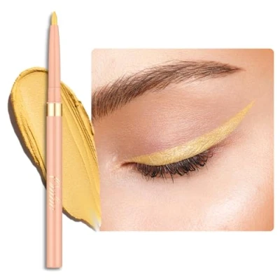 Immagine di OULAC Matita Occhi Waterproof, Eyeliner Giallo Mat Girevole, Colore Intenso, Dura 12 Ore +, Texture Liscia e Cremosa, Non Trasferibile, Vegan (12) Lemon Cake