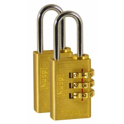 Immagine di Kasp K11020D2 Lucchetto in ottone a combinazione 20 mm confezione doppia