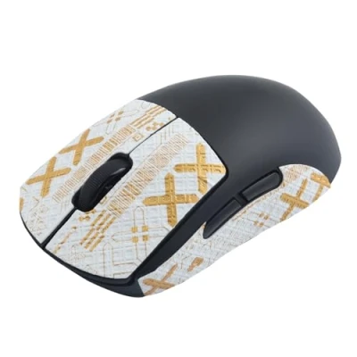 Immagine di Nastro antiscivolo per mouse adatto da gioco wireless Logitech G PRO X Superlight, resistente al sudore, facile applicare, design autoadesivo, kit di aggiornamento professionali