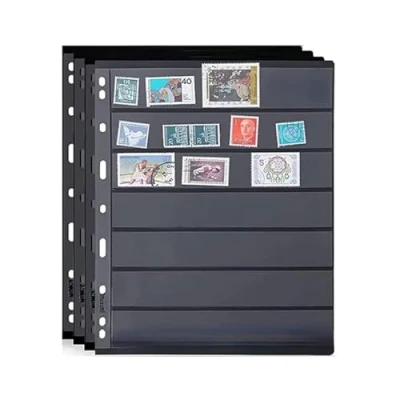 Immagine di Wansiman Inserti per Collezione di francobolli,Pagine Francobolli,Album francobolli,Raccoglitore Album Francobolli,StockBook,per Biglietti,francobolli,Banconote,Collezione,Album