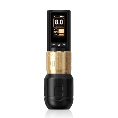 Immagine di Ambition Soldier 270 Macchina per tatuaggi wireless con motore brushless ad alta coppia da g.cm Penna rotativa cartuccia display digitale LED di potenza 2400 mAh
