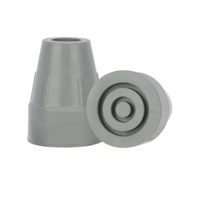 Immagine di supregear 2 Confezione Punte in Gomma per Bastone, 19 mm Bastone Robuste con Base Extra Larga Antiscivolo di Ricambio da Passeggio Accessorio Pieghevole, Grigio