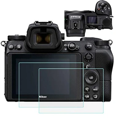 Immagine di Z7 Z6 Top e LCD Screen Protector per Nikon [2 Pack Top+2 LCD], pellicola in vetro ottico temperato Mirrorless Camera
