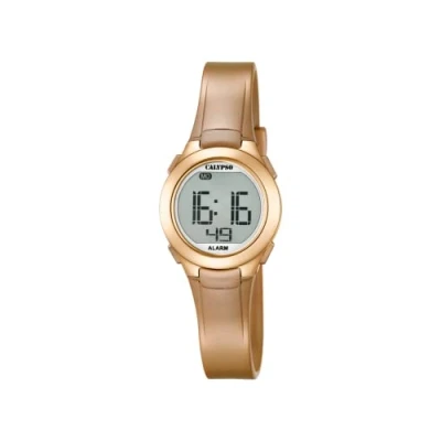 Immagine di Calypso Orologio digitale Unisex, con Display LCD e cinturino in plastica, 3 K5677/oro