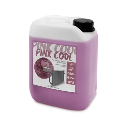 Immagine di ErrecHome Pink Cool, Liquido Radiatore Rosa 10C/+103C, antigelo G12+, G12++ con pacchetto inibitore Si OAT 100% silanizzato, Pronto all’uso, 5 Litri