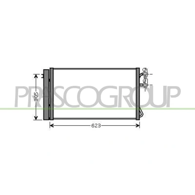 Immagine di PRASCO BM024C002 Condensatore con essiccatore 15 13 Alluminio 602 BMW: 3 Coupe, Touring, 1 Hatchback