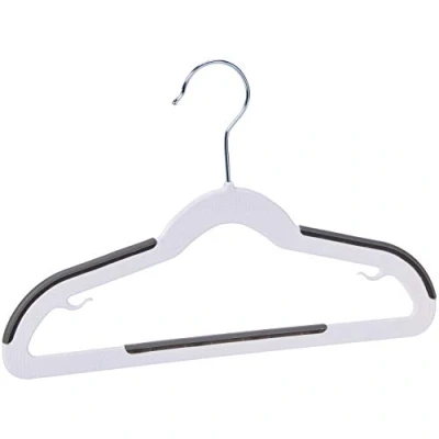 Immagine di Amazon Basics Grucce in plastica per bambini, Bianco, confezione da 30