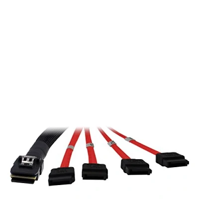 Immagine di Inter Tech Cavo SFF 8087, 4 x SATA, per collegamento di dischi rigidi con 1 controller SAS