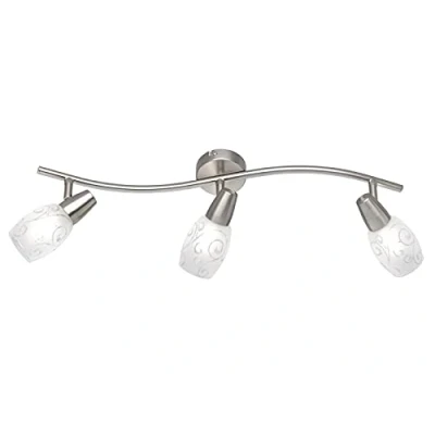 Immagine di Reality R80023007 Colmar Barra con 3 Spots, E14, Diffusori in Vetro Satinato