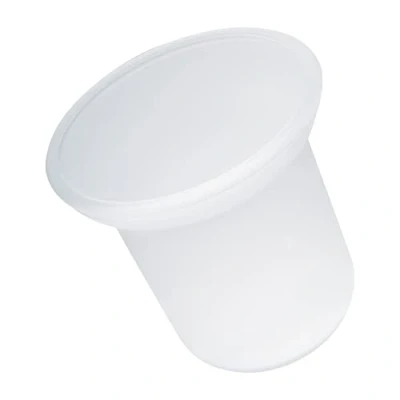 Immagine di eluno vetro di ricambio per scopini, set WC, satinato latteo