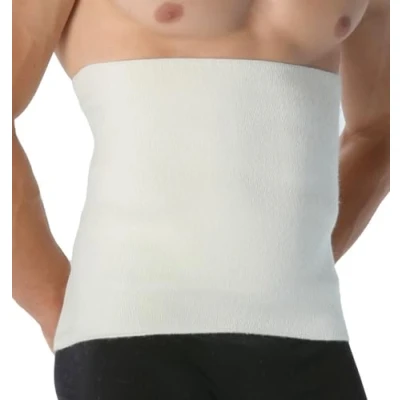 Immagine di Easy8 (Bianco, XXL Pancera Contenitiva Uomo, Fascia Lombare, Donna, Lana per Mal di Schiena, Pancera, Addominale, Elastica Lombare