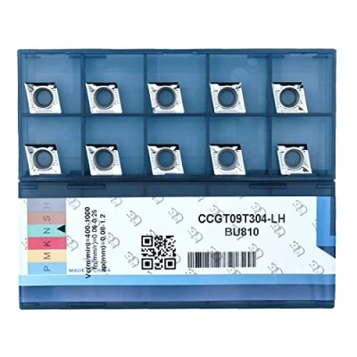 Immagine di CDBP Inserti in carburo per alluminio CCGT32.51/CCGT09T304 LH tornitura utensili da taglio finitura, 10 pezzi