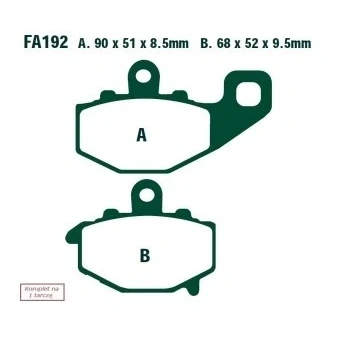 Immagine di EBC Brakes FA192 Kit pastiglie freno