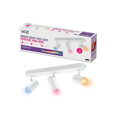 Immagine di WiZ IMAGEO Spots 3x5W W 22 65K RGB 871951455191600 Plafoniera LED (monocolore) 15 Bianco