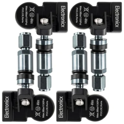 Immagine di Electronicx RDKS TPMS 13348393 4 sensori di pressione pneumatici, valvola in metallo, adatto per 9 5 Volt Ampera Astra Cascada