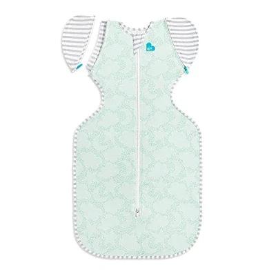 Immagine di Love To Dream Swaddle UP Borsa per la transizione organica Grande da 8,5 a 11 kg, Menta, Vestibilità aderente, Ali staccabili con cerniera, 1 Tog Adatto temperature moderate (20 24C), Lavabile in l