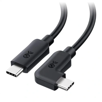 Immagine di Cable Matters 20 Gbps Cavo da USB C a ad angolo retto 0,9 m, type 90 gradi with 240W Charging in Black 0.9m