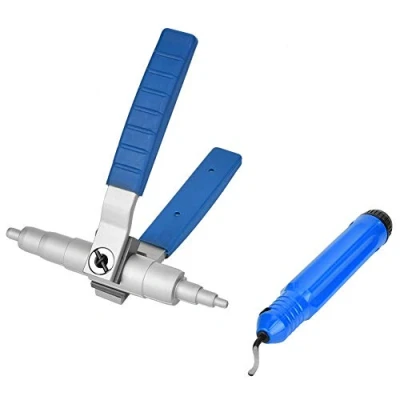 Immagine di 1/4 7/8 pollici Espansore per tubi in rame, 6 22mm manuale rame con Strumento di sbavatura del tubo installazione condizionatore d&#039;aria,