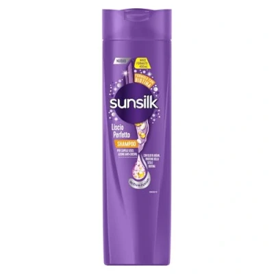 Immagine di Sunsilk, Shampoo Liscio Perfetto 2in1, e Balsamo per Capelli Lisci a Lungo Setosi, Formula Active Fusion con Olio di Argan, Proteine della Seta Biotina, 400 ml