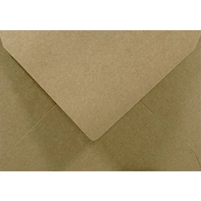 Immagine di Netuno 100 buste da lettere riciclate marroni C5 162x 229 mm 100g in carta riciclata taglio a punta Kraft a5 vintage per partecipazioni ringraziamento inviti feste