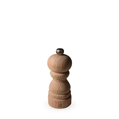 Immagine di PEUGEOT Macinapepe Paris Nature 12 cm Classica regolazione della macinatura In legno riciclato con sigillo PEFC Know how francese Colori naturali