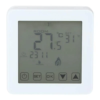 Immagine di Regolatore di temperatura Schermo LCD programmabile a parete Termostato riscaldamento elettrico digitale ambiente
