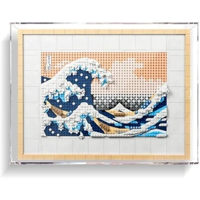 Immagine di scatola di esposizione in acrilico per mattoncini Lego 31208, vetrina trasparente antipolvere immagazzinaggio (non inclusa nel modello)(3mm)