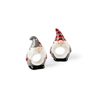 Immagine di Excelsa Gnomo Christmas Set 6 Portatovaglioli, Ceramica Stoneware