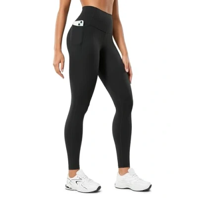 Immagine di CRZ YOGA Donne Butterluxe Allenamento Ghette 71cm A Vita Alta Leggings con Tasche Buttery Soft Nero 44