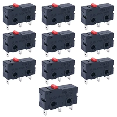 Immagine di mxuteuk 10 pezzi Mini Micro interruttore di finecorsa Pulsante a scatto rapido Tipo 3 pin 5A 125 250V AC SPDT 1NO 1NC KW11 3Z01