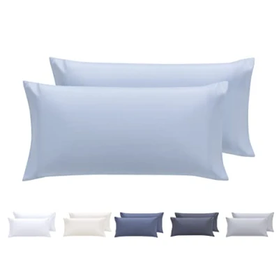 Immagine di Todocama set di 2 federe per cuscino, in microfibra extra morbida, ipoallergenica, da 60 x cm grigio scuro