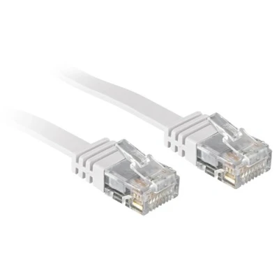 Immagine di LINDY 47500 RJ45 cavo di rete, patch CAT 6 U/UTP 0.30 m Bianco con protezione 1 pz.