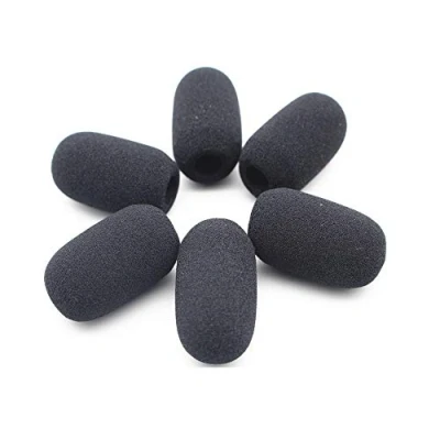 Immagine di Saidbuds 6 pezzi Microfono denso Copertura in schiuma parabrezza Spugna Mic Muff per cuffie ANR Lightspeed
