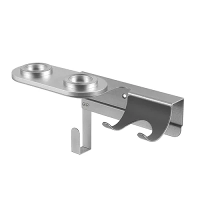 Immagine di PureMounts® Supporto da Parete per asciugacapelli Dyson® Supersonic, Attacco Magnetico, Gestione dei Cavi, capacità di carico Fino a 5 kg, Cuscinetto in Silicone, Grigio Metallizzato