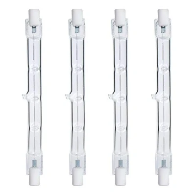 Immagine di Comyan 300W equivalente R7s lineare alogeno proiettore 4650lm 2700K J118 lampadina di sicurezza lunghezza 118mm, dimmerabile confezione da 4