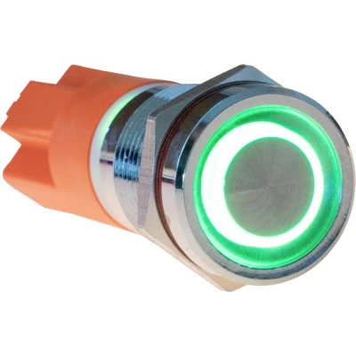 Immagine di Joy it Button12E 01 Pulsante antivandalo Permanente Verde (Ø x L) 12 mm 26.5 IK10, IP67 1 pz.