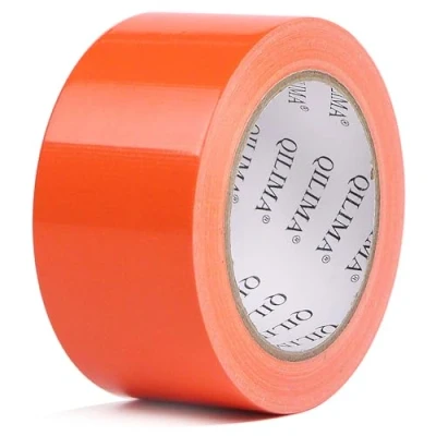 Immagine di QILIMA nastro adesivo in tessuto qualità premium 50 mm x 25.1 m senza residui, forte, colore arancione