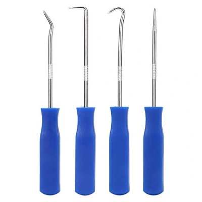 Immagine di Strumenti per la rimozione di paraolio, 4 pezzi/set Car Pick and Hook Set O ring Guarnizione tenuta Utensili manuali