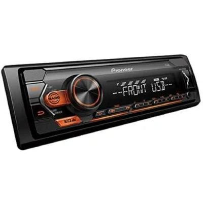 Immagine di Autoradio Pioneer MVH S120UBA 1 DIN, illuminazione del display in ambra, compatibile con smartphone Android, USB, ingresso AUX