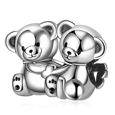 Immagine di LNQOBU Ciondolo Charm Donna Argento Sterling 925 Bracciale per Bracciali e Collane