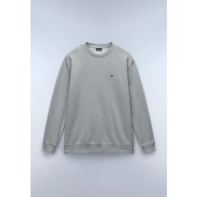 Immagine di Napapijri Balis CREW Felpa, Uomo, Taglia: Small, Medium grey melange