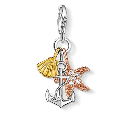 Immagine di Thomas Sabo Ciondolo da Donna, Argento 925, charm (anchor, starfish, shell)
