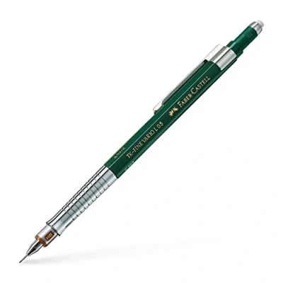 Immagine di Faber Castell 135500 Matita meccanica TK FINE VARIO L, spessore mina 0,5 mm, colore fusto verde