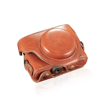 Immagine di Borsa in pelle PU per fotocamera digitale, custodia Sony RX100 RX100II RX100III M3 DSC III RX100M3, con tracolla