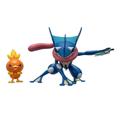 Immagine di Pokémon Battle Figure Confezione da 2 Caratteristiche Greninja 11,4 cm e Torchic 5 con accessorio Esclusiva Amazon