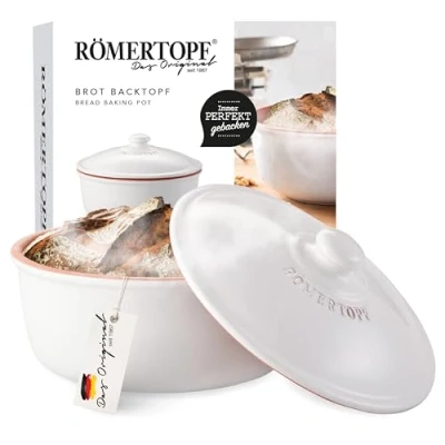 Immagine di Römertopf Pentola per pane in tonalità naturale, fino a circa 1.000 g, cuocere il colore: Bianco