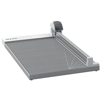 Immagine di Leitz Precision Taglierina da Ufficio per taglio Dritto, Ondulato e Rotante Perforante, Guida di Allineamento, taglia fino a 15 fogli carta 80 g/mq in formato A3, lunghezza 457 mm